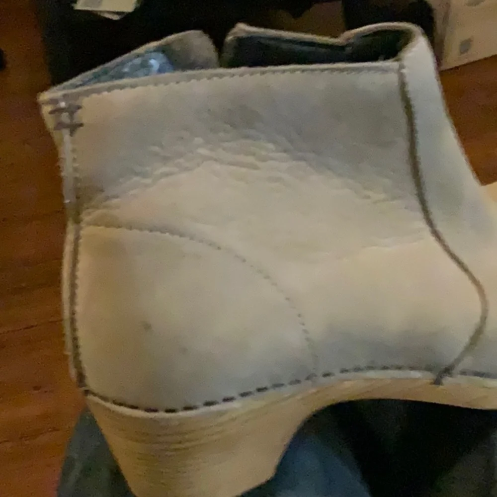 Dansko Taupe Leather Ankle Boots
